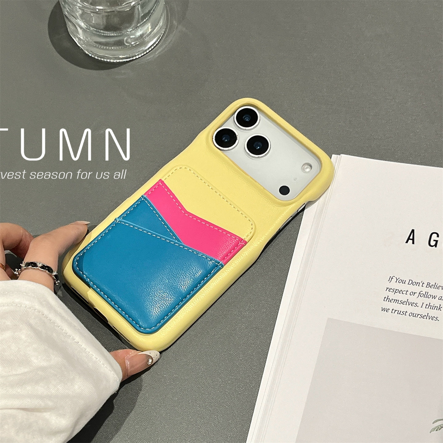 高级感撞色零钱插卡包一体适用苹果17promax手机壳16pro保护套14小羊皮纹11苹果15pro皮质壳13带装卡12可放卡,淘宝优惠券,粉丝福利购,淘宝优惠卷