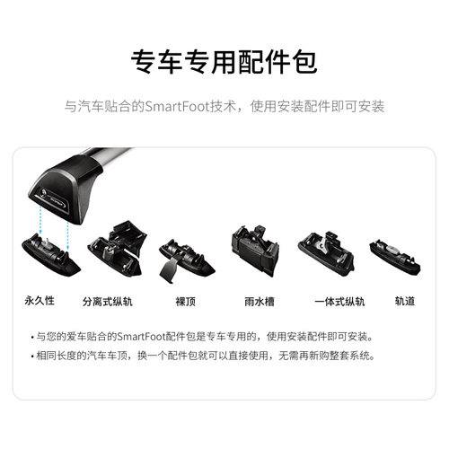 YAKIMA车顶行李架横杆Whispbar车载行李箱帐篷改装件专车专用 - 图2