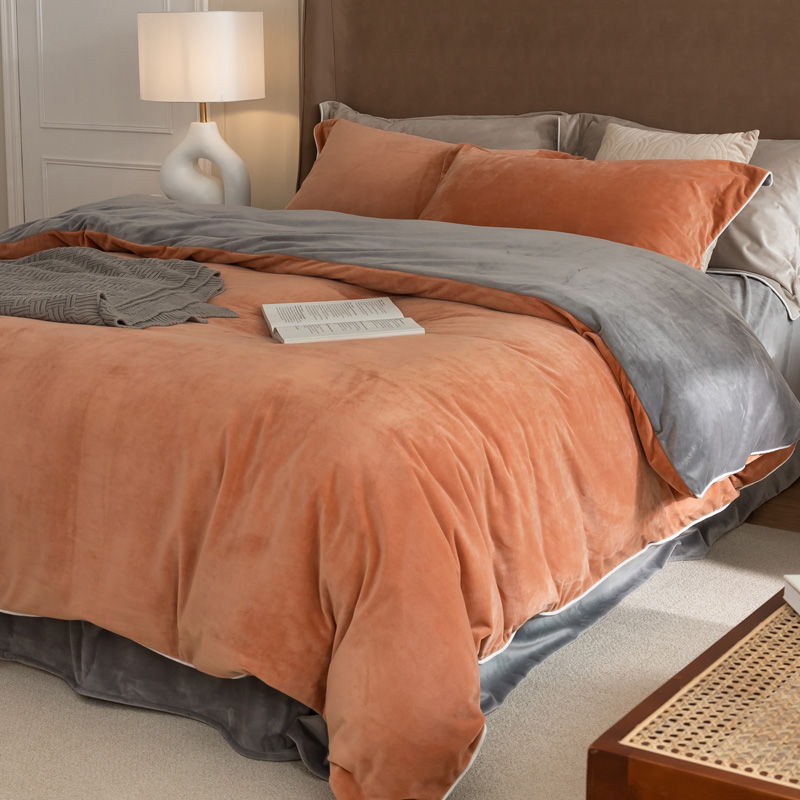 恒源祥床上牛奶绒四件套珊瑚绒冬季婴儿绒秋冬天床单被套2024新款