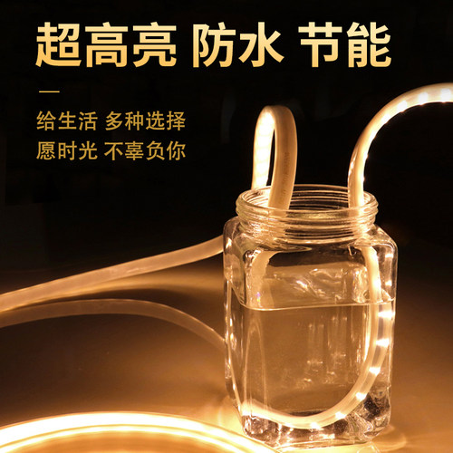 欧普LED灯带 新款贴片灯条灯管 高亮客厅吊顶柜台七彩色霓虹防水 - 图1