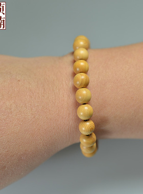 黄杨木手串6mm/8mm佛珠手链男女情侣款小珠子木质手链单圈