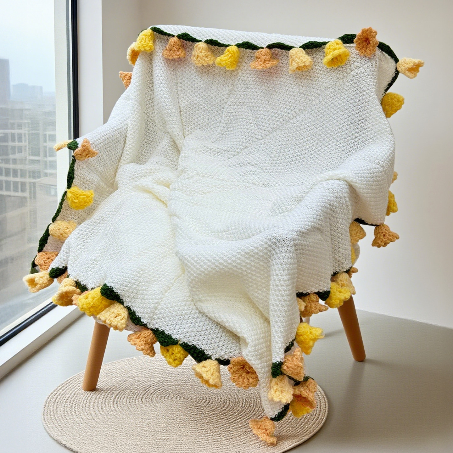 教师节七夕送女生生日礼物实用手工编织玫瑰花束针织毛线毯子成品,淘宝优惠券,粉丝福利购,淘宝优惠卷