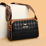 品牌专柜真皮牛皮软皮女包包2024新款单肩斜挎包小圆包时尚笔筒包