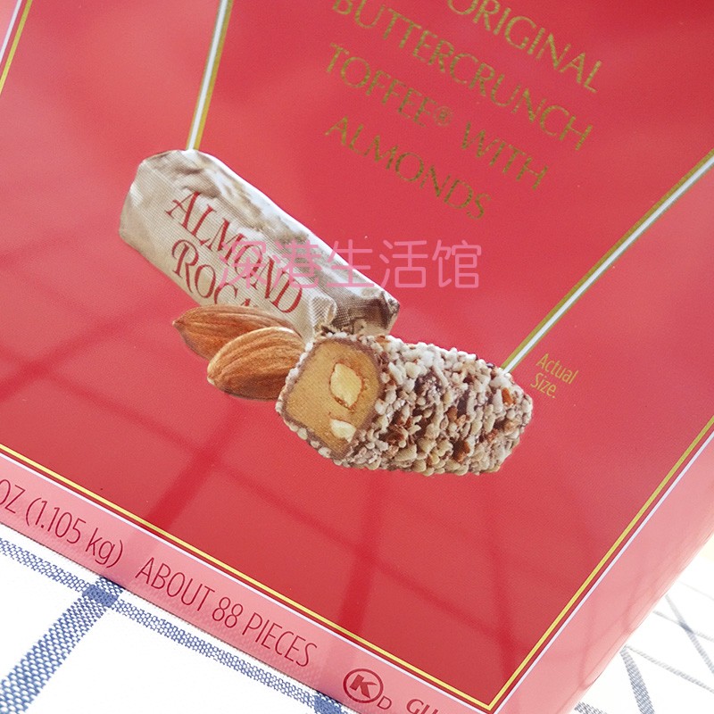 美国进口Almond Roca乐家杏仁糖1105g/盒 巧克力喜糖礼盒糖果零食 - 图2