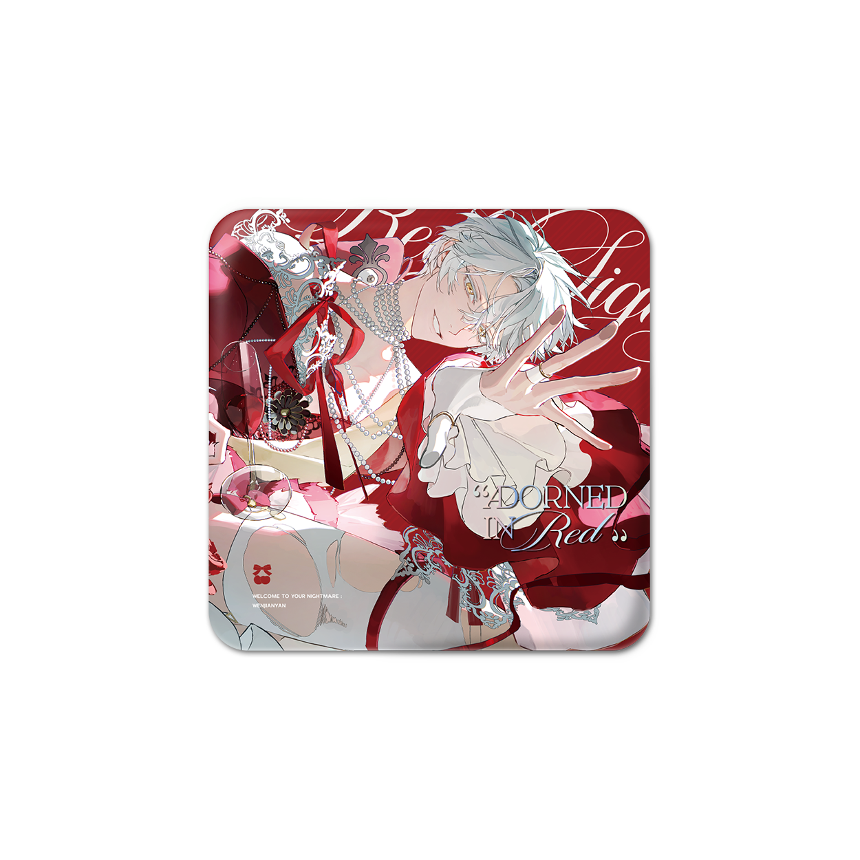 预售 栗汀 欢迎进入梦魇直播间 二期 ALL IN 徽章色纸 巫烛温简言,淘宝优惠券,粉丝福利购,淘宝优惠卷