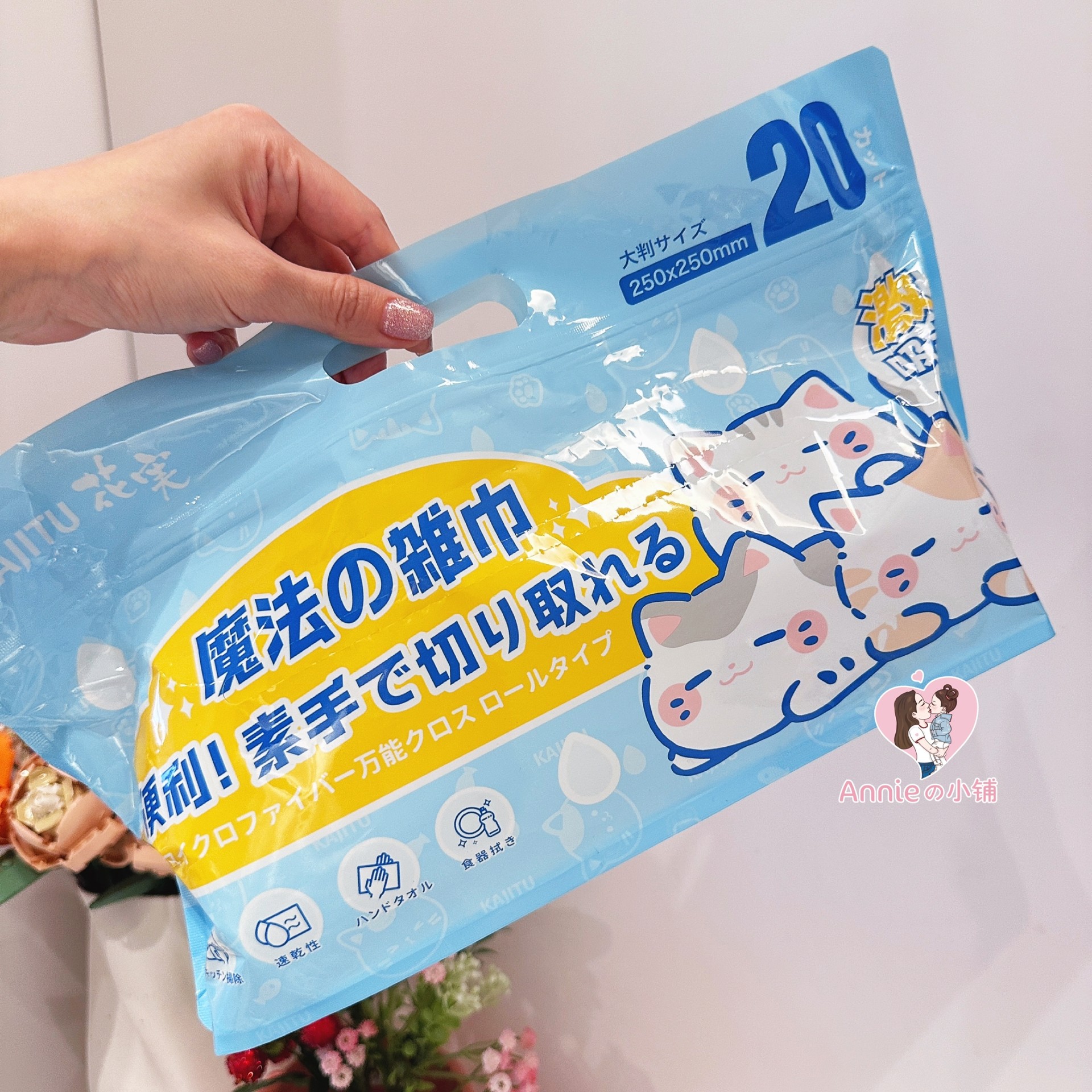 日本KAJITU厨房清洁油污抹布吸水不易沾油双层加厚洗碗布20抽,淘宝优惠券,粉丝福利购,淘宝优惠卷