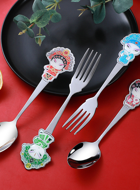 京剧脸谱餐具中国风特色小礼物送老外国人的出国伴手礼北京纪念品