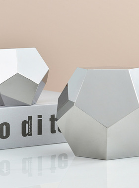 几何样板房摆件水晶轻奢