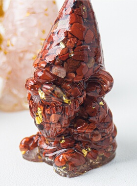 跨境天然水晶碎石滴胶办公室家居