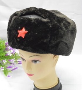 男五星帽子女保安执勤站岗雷锋帽