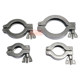 304 stainless steel vacuum clamp fluorine rubber bracket joint