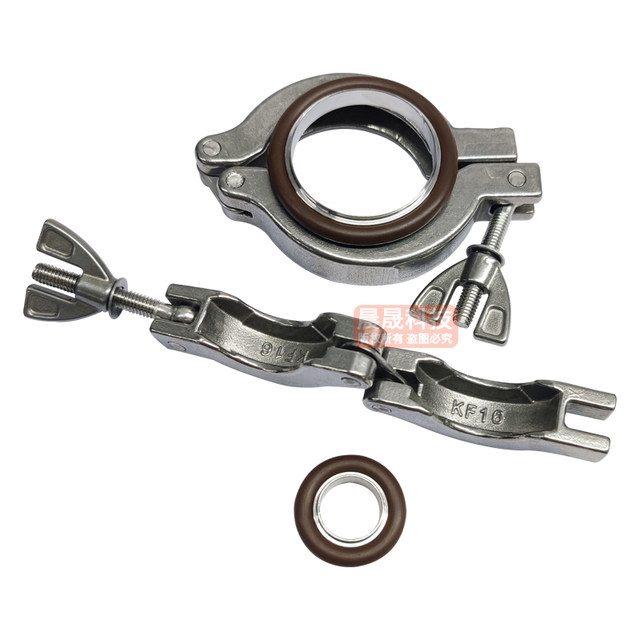 304 stainless steel vacuum clamp fluorine rubber bracket joint