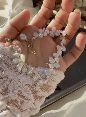 复古手链天然淡水珍珠明星同款