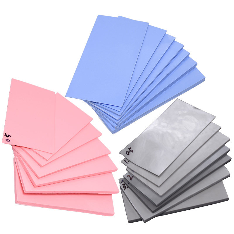 高导热硅胶垫片CPU显存散热贴绝缘垫片红蓝灰色硅胶垫相变硅脂片,淘宝优惠券,粉丝福利购,淘宝优惠卷