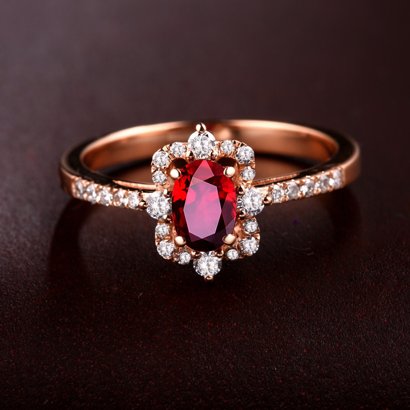 蜜安琪0.52 ~1.20克拉红宝石女戒 蜜安琪珠宝手饰