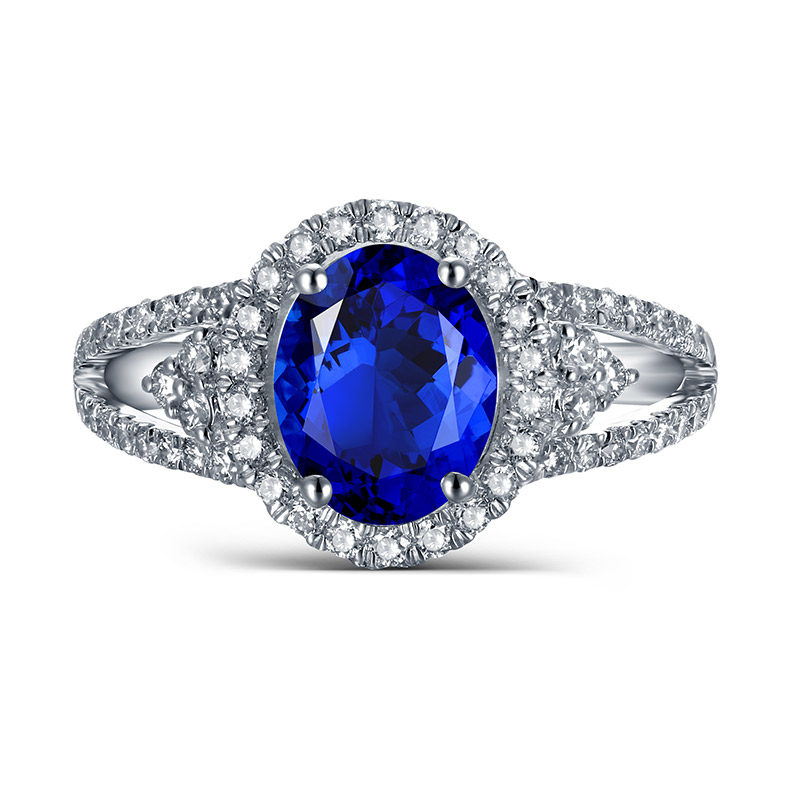 yngel /蜜安琪2.5克拉坦桑石戒指 蜜安琪珠宝手饰