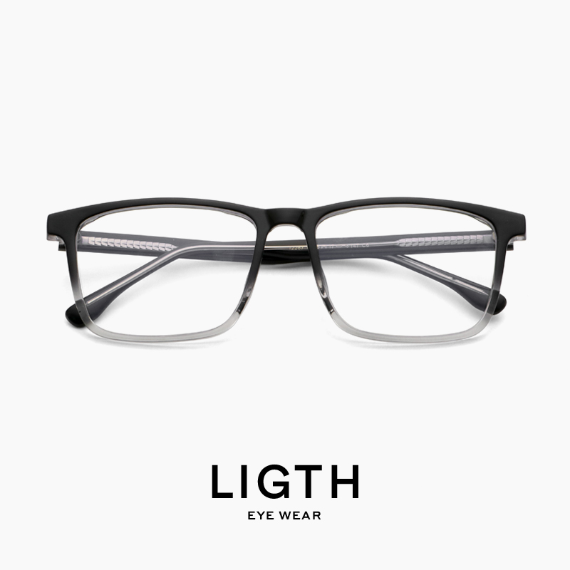 LIGTH防蓝光防辐射眼镜男大方框手机电脑护目眼睛女变色防雾近视-图0