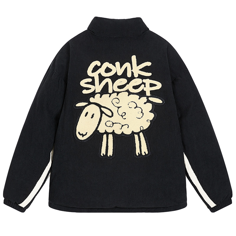 CONKLAB-conk sheep小羊棉服男冬季加厚潮牌外套灯芯绒情侣棉衣服