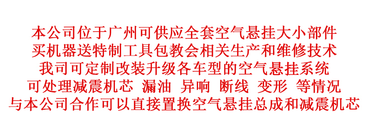 空气悬挂维修机器生产技术空气减震修理机器避震器漏气漏油异响-图2