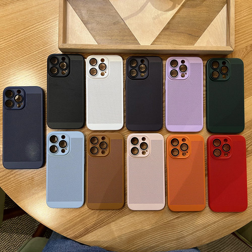 elam壳膜一体全包镜头适用17苹果14ProMax手机壳iPhone16promax散热网壳15Promax超薄硬壳13pro/12/11/XR/XS - 图1