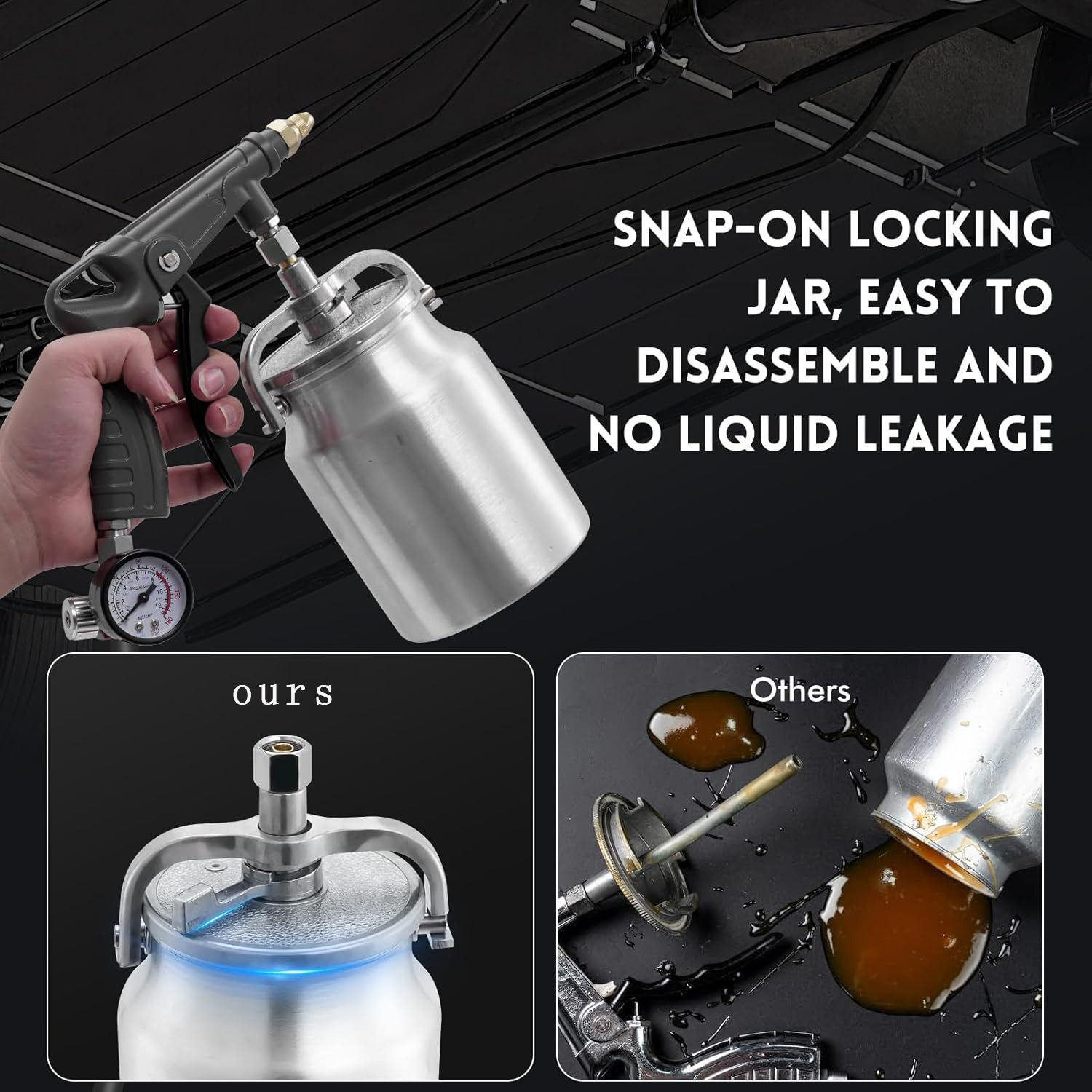 汽车底盘装甲喷枪Do-15 底盘装甲防锈漆颗粒胶可调气动喷枪,淘宝优惠券,粉丝福利购,淘宝优惠卷