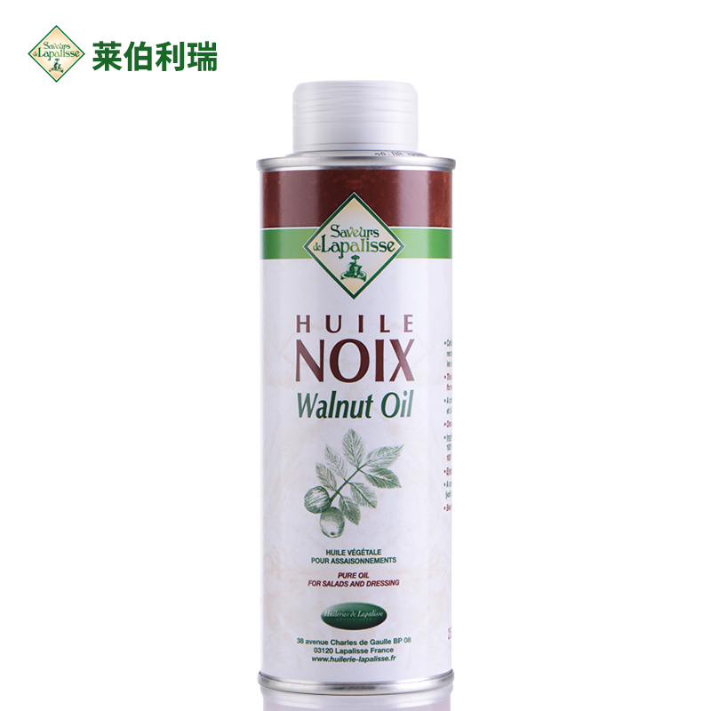 法国进口莱伯利瑞核桃油婴幼儿食用辅食宝宝核桃油DHA食用油250ml