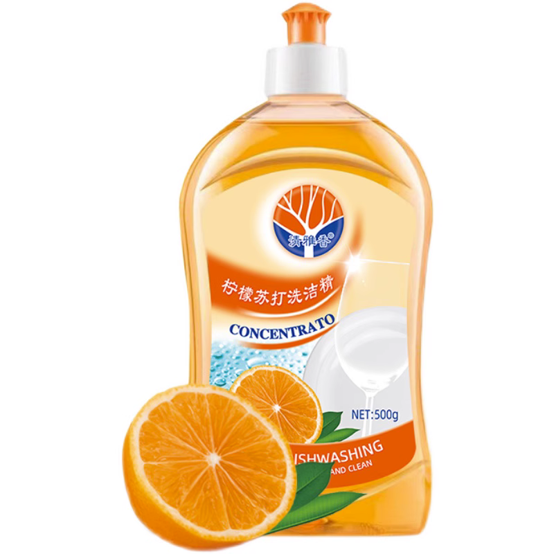 YY清雅香洗洁精果蔬净家用500ml*3瓶 去污厨房清洁剂水果蔬菜