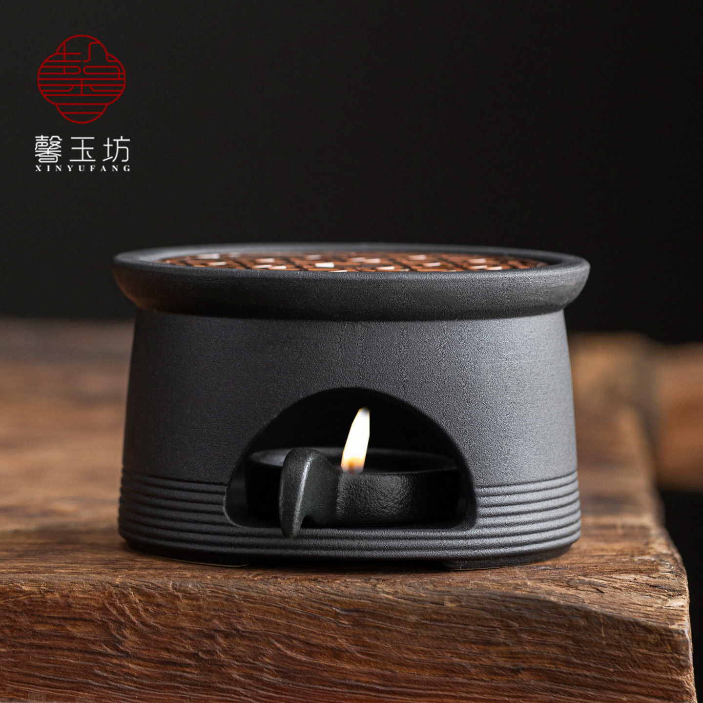 新中式蜡烛温茶炉家用茶水加热陶瓷底座餐厅暖茶台煮茶温茶器百搭,淘宝优惠券,粉丝福利购,淘宝优惠卷
