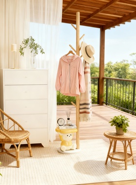 2025新款实木落地衣帽架设计师款