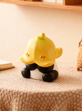 多巴胺黄章鱼卡通可爱桌面摆件