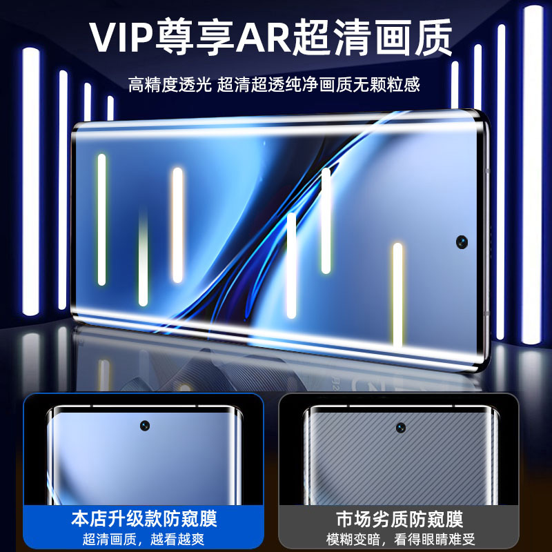 适用vivox200手机膜x100Pro12钢化x90vivo10iqoo11s水凝x80x70x60x50曲屏s19s18vivos17十s16防窥膜s16e贴s15 - 图2