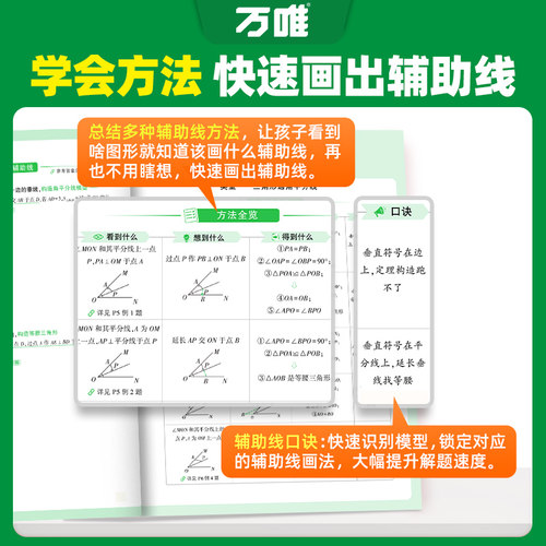 万唯中考初中数学几何辅助线2027新版必刷题几何60模型视频讲解压轴题专项训练七八九年级数学公式全题型试题归纳高频万唯教育 - 图1