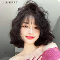 Wool Curl Wig Woman Short Hair Natural Hair Loss Age Real Hair Full Real Hair Popo Head Light Thin Lace Whole Top Wig Sleeve