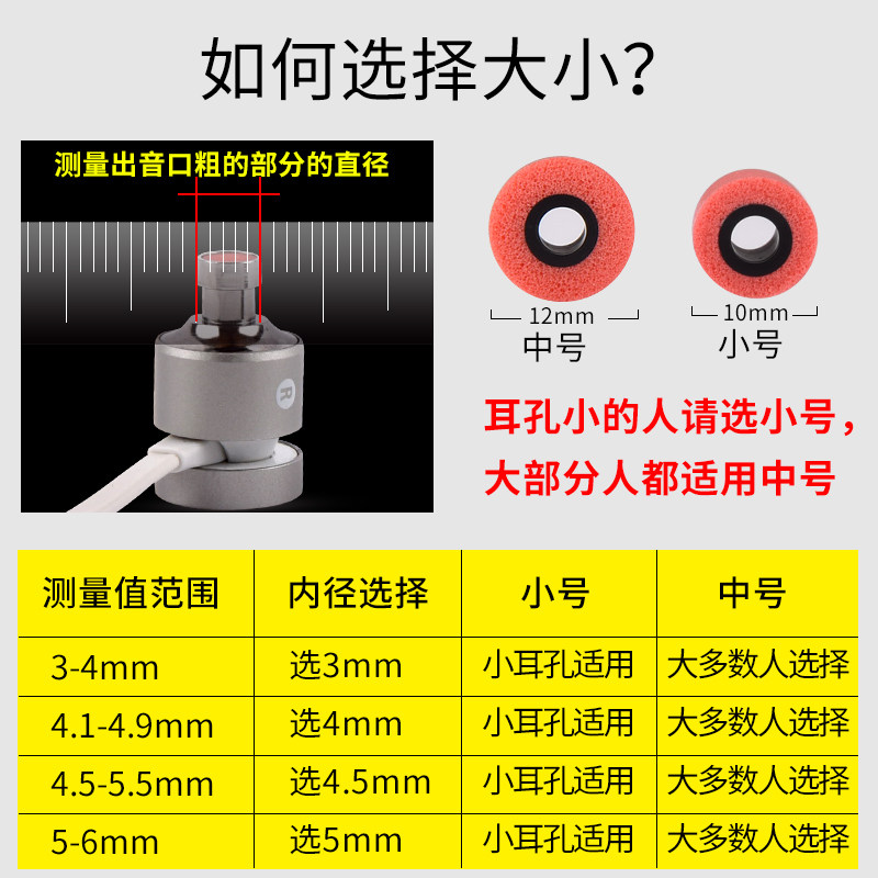 记忆海绵耳塞套帽耳棉慢回弹耳帽C套入耳式耳