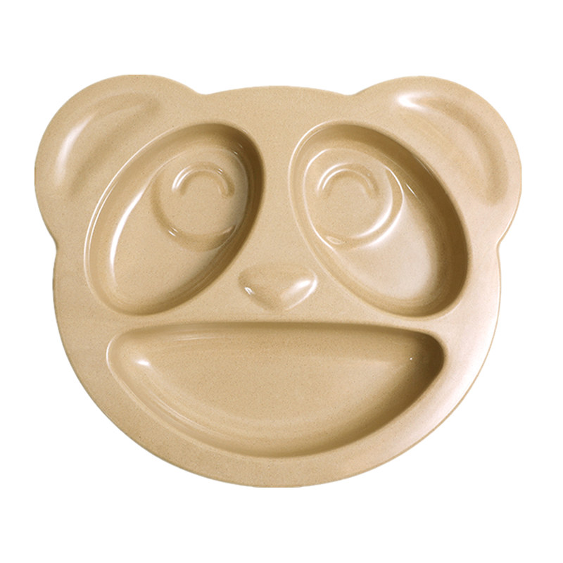 玉米 稻壳儿童分格餐盘宝宝分餐分隔吸盘式婴儿幼儿辅食餐具套装