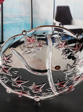 热销包邮原装进口walther华特德国无铅水晶玻璃家用大号果盘糕点