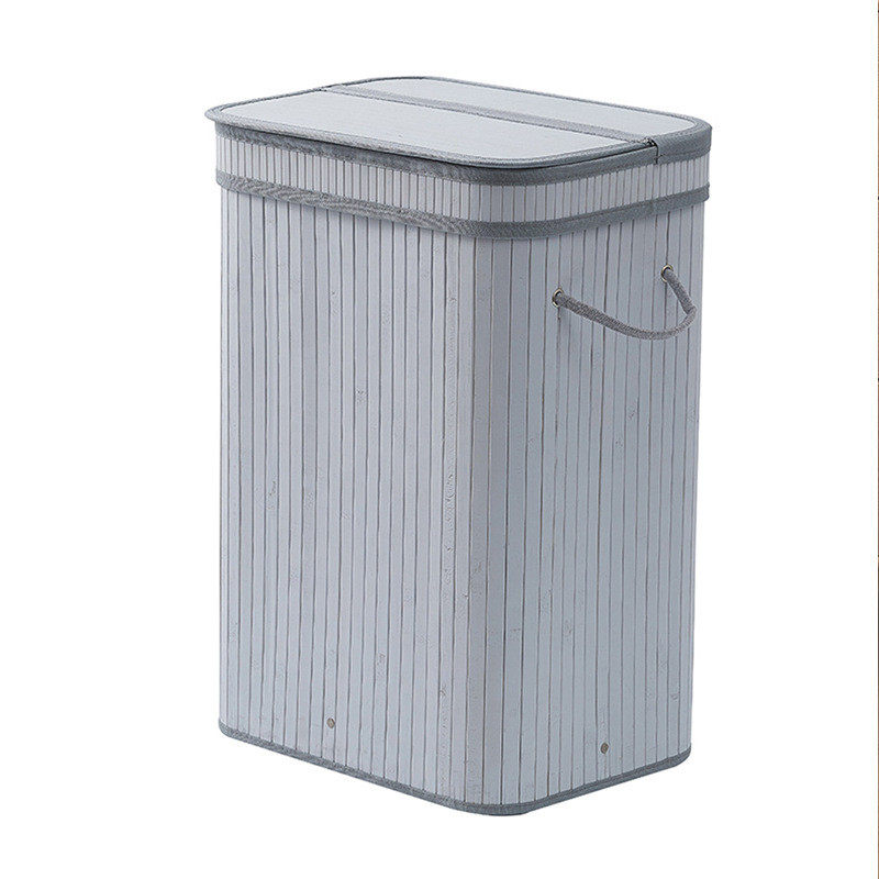 可折叠竹编带扣盖大容量漆灰洗衣篮藤编方形多色收纳筐脏衣篓,淘宝优惠券,粉丝福利购,淘宝优惠卷