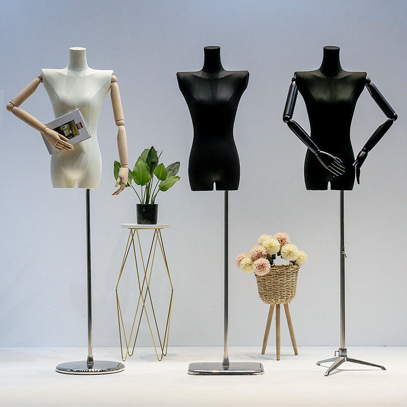 黑色大平肩模特道具女半身人台韩版服装店橱窗全身人偶模特展示架,淘宝优惠券,粉丝福利购,淘宝优惠卷