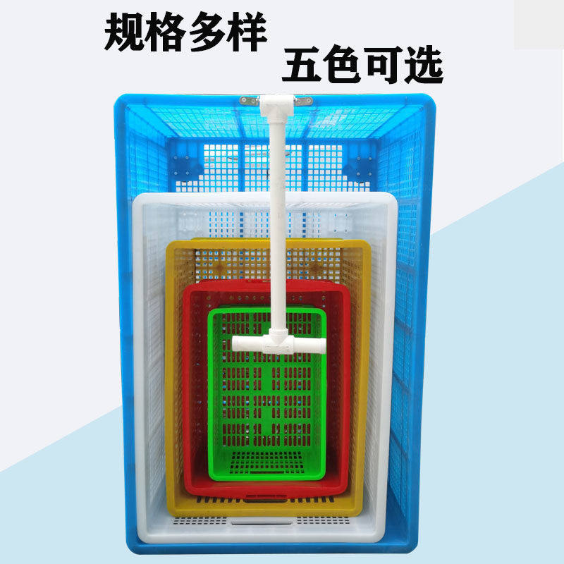 带拉杆塑料筐子带轮塑料框特厚周转筐快递服装收纳筐幼儿园小推车,淘宝优惠券,粉丝福利购,淘宝优惠卷