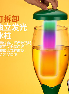 经典款发光酒炮扎啤桶创意3升扎啤商用分酒器桶果汁酒架酒塔