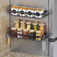 Kitchen rag rack hole-free storage rack sink supplies multi-function household drain storage hook rack