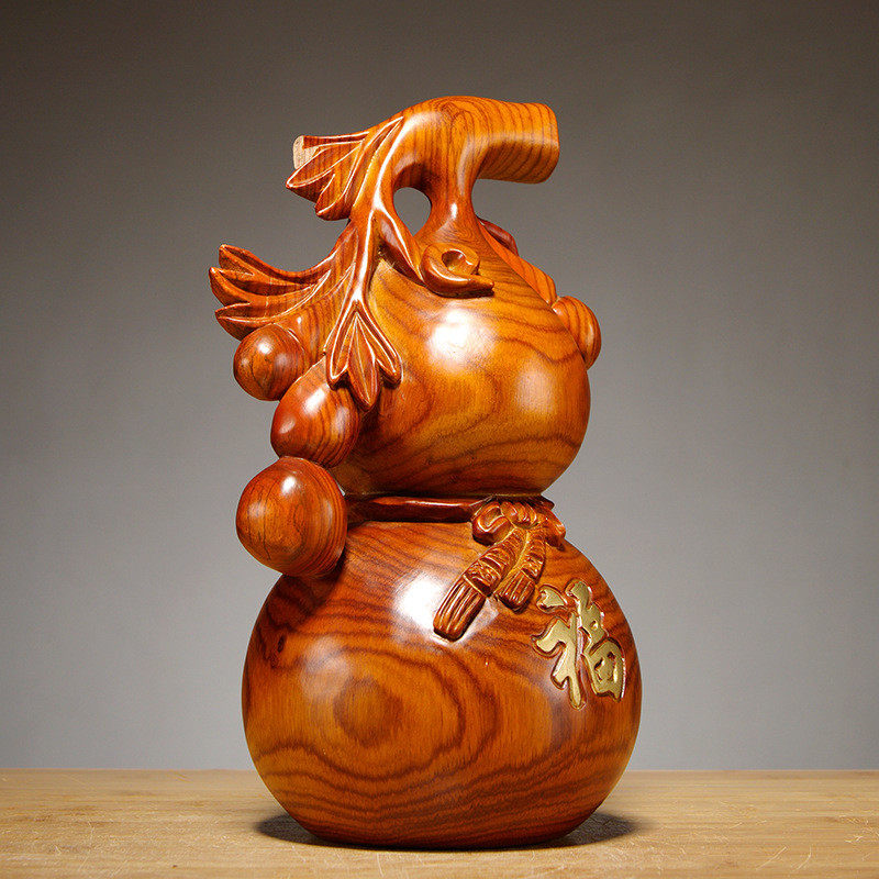 实木质雕刻葫芦摆件花梨木雕刻工艺品家居客厅办公室装饰新居送礼,淘宝优惠券,粉丝福利购,淘宝优惠卷