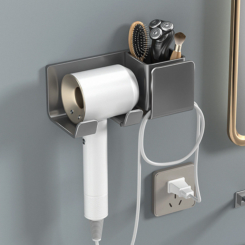 吹风机免打孔置物架酒店卫生间收纳家用电吹风挂架吹风筒支架架子,淘宝优惠券,粉丝福利购,淘宝优惠卷