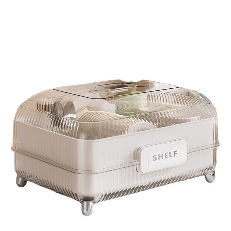 碗碟收纳架厨房碗筷沥水架带轮餐具收纳盒桌面免安装带盖碗柜,淘宝优惠券,粉丝福利购,淘宝优惠卷