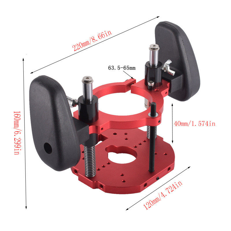 升降机65mm修边机木工台底座台锯铝金底座工具,淘宝优惠券,粉丝福利购,淘宝优惠卷