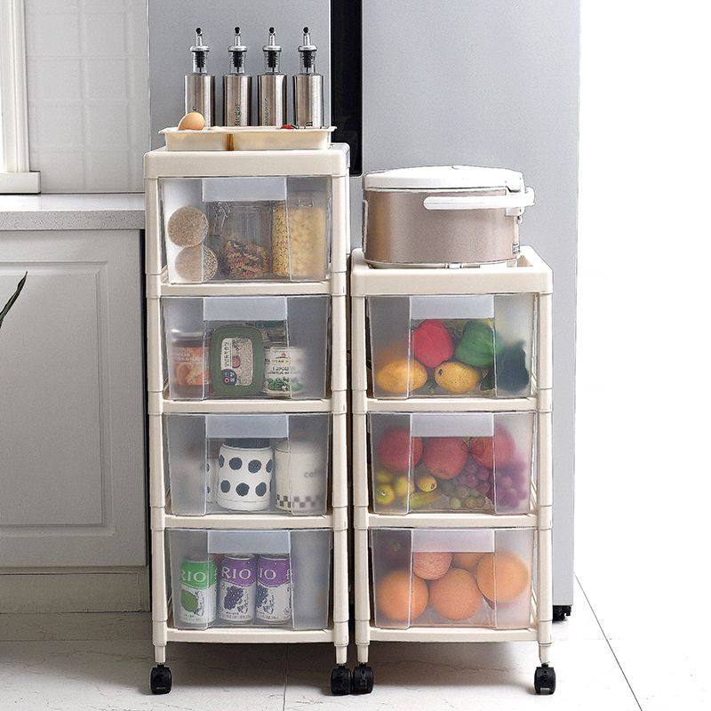 厨房置物架抽屉式落地多层水果蔬菜筐塑料菜篮子小百货玩具收纳筐,淘宝优惠券,粉丝福利购,淘宝优惠卷