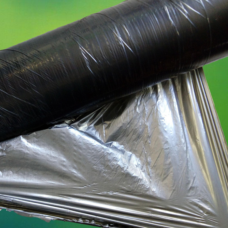 Black and silver polyethylene mulch film, agricultural film, new material, thermal insulation reflective film, anti-weed and anti-freeze plastic film, light-shielding film