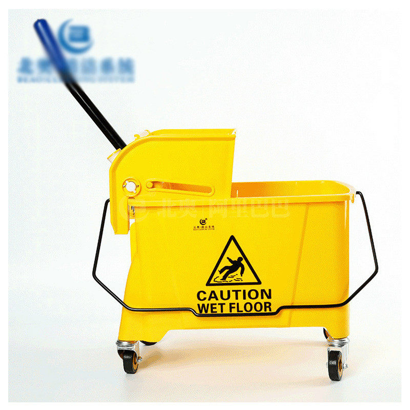 学校酒店商场清洁便捷榨水车塑料加厚单桶拖把桶手压式清洁挤水车,淘宝优惠券,粉丝福利购,淘宝优惠卷