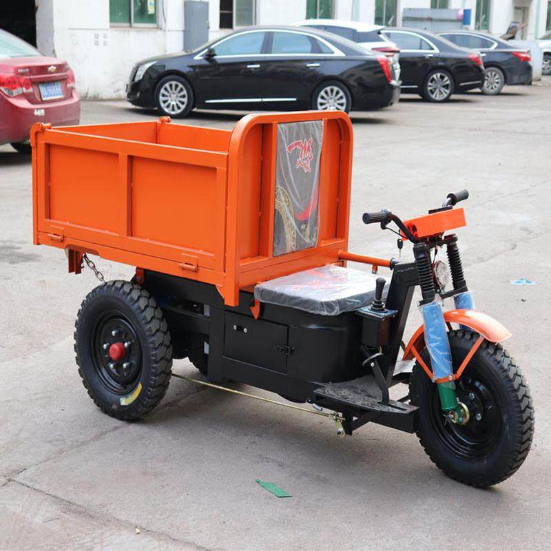 建筑工地电动手推三轮车搬运灰斗翻斗车拉沙拉砖拉粪农用自卸车,淘宝优惠券,粉丝福利购,淘宝优惠卷