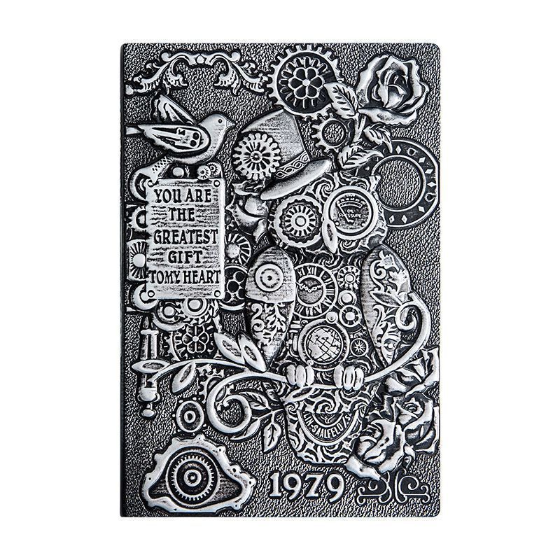 欧式复古3日记本浮雕本个性笔记本创意送人礼品立体学习用品 - 图3